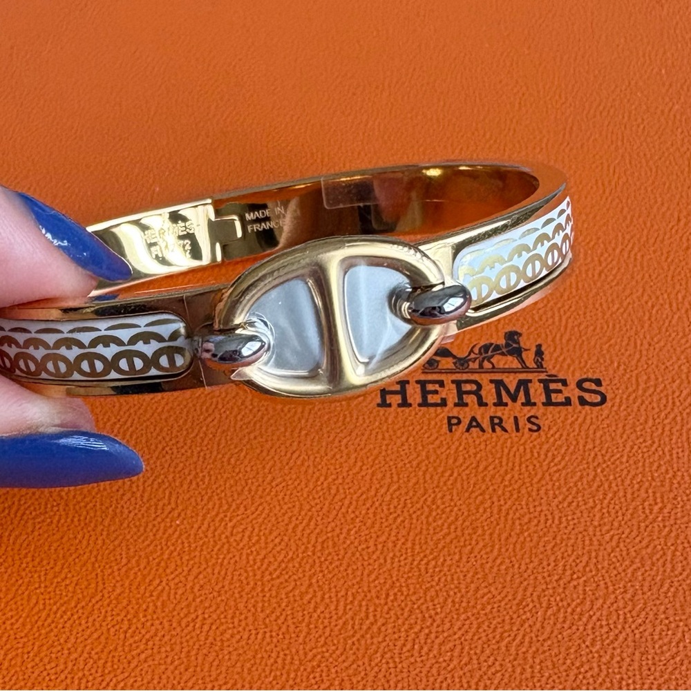 Hermès Bracelet Mini Clic Chaîne d'Ancre